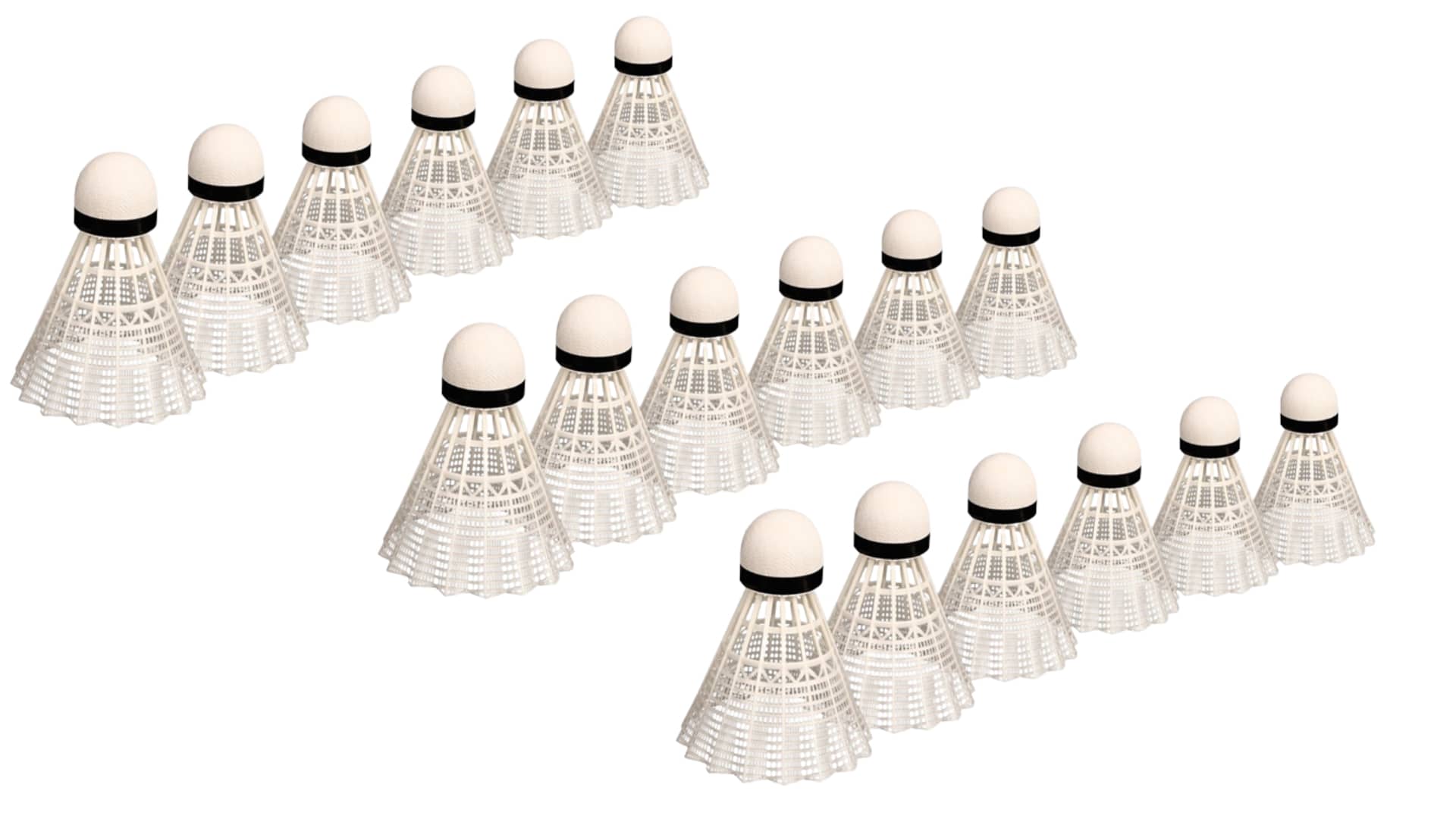 Speed Control Nylon - FRI FRAGT - 18 stk. badmintonbolde m. korkspids