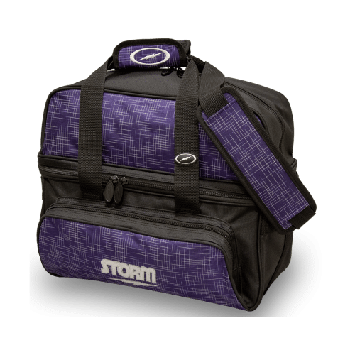 Storm 2-Ball Tote DLX Abstract - Bowlingtaske til 2 kugler og sko - Purple/Black - HURTIG LEVERING