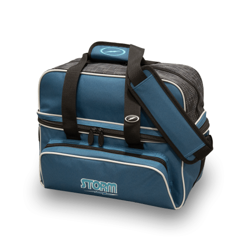 Storm 2-Ball Tote DLX Steel - Bowlingtaske til 2 kugler og sko - Blue/Black - HURTIG LEVERING