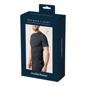 Swedish Posture T-shirt Posture Reminder Black mand - Flere størrelser