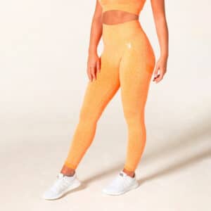 V3 Apparel Define Seamless Scrunch Leggings - Orange Marl - Træningstøj til Kvinder