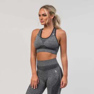 V3 Apparel Excel Seamless Scrunch Sports Bra – Grey - Træningstøj til Kvinder