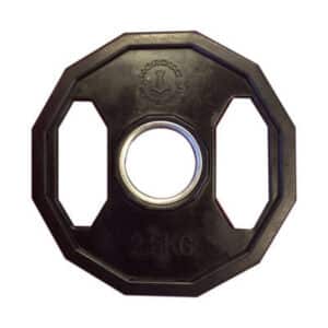 Vægtskive 2,5 kg - 50 mm (12 kantet/sort)