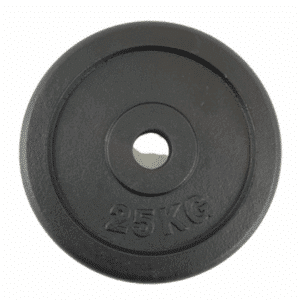 Vægtskive sort metal (50 mm) - 40 kg (Restsalg)