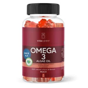 VitaYummy Omega 3 - Peach (60 stk) - Kosttilskud