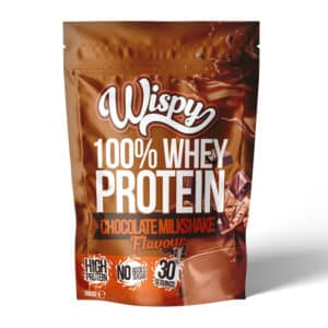 Wispy Whey 100 (1 kg) – Proteinpulver med chokolade | Højt indhold af protein | Lavt sukker