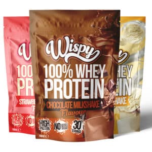 Wispy Whey 100 (1 kg) – Proteinpulver med højt indhold af protein | Lavt indhold af sukker