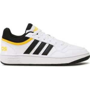 adidas Hoops Sko - Cloud White/Core Black/Bold Gold