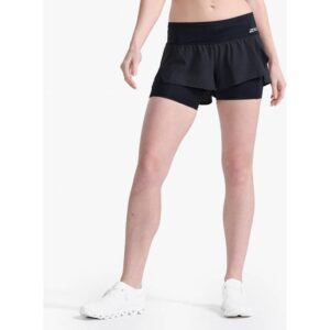 2XU Aero 2in1 4" Løbeshorts Dame Sort