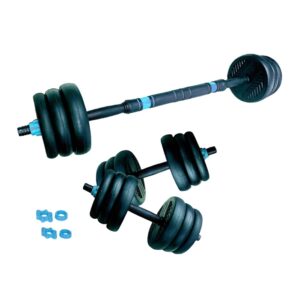 ASG Justerbart Vægtsæt 15 kg. - Sort/Petrol Blå
