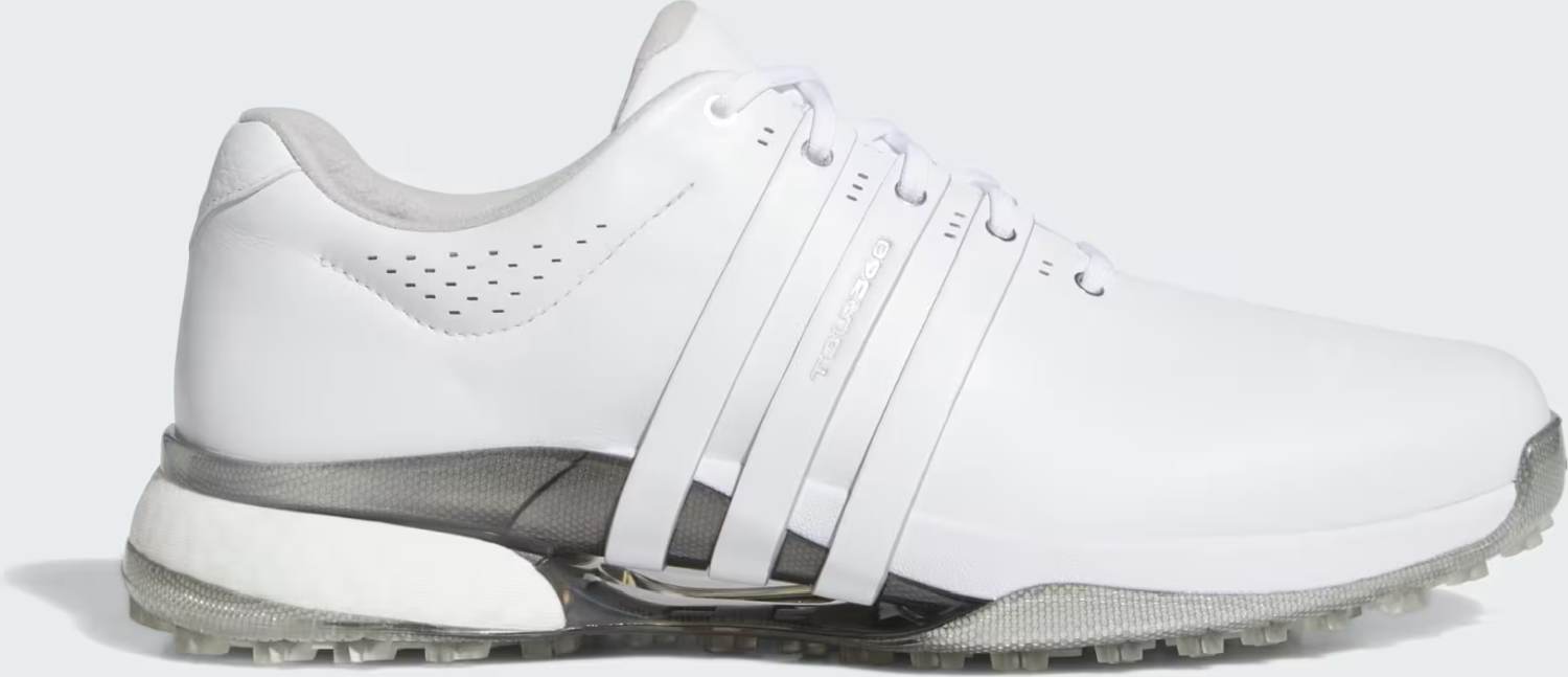 Adidas TOUR360 (2025) Vandtætte Herre Golfsko Uden Spikes - Ftwwht/Ftwwht/Silvmt - Str. 44 Normal