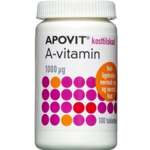 Apovit A-vitamin 1000mikg 100 stk