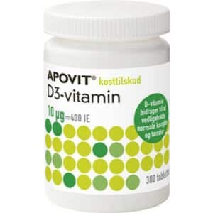 Apovit D3-Vitamin 10µg 300 stk