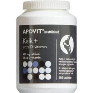 Apovit Kalk+ Extra D-Vitamin 180 stk