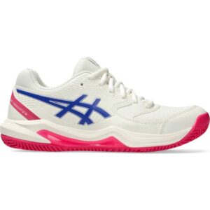 Asics Dedicate 8 Sportssko - Lysebeige/Blå/Pink