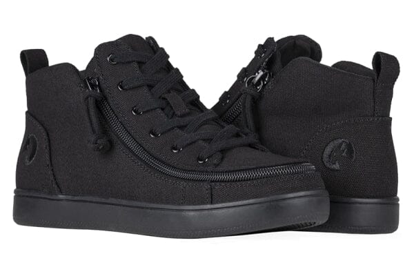 BILLY- BLACK SNEAKER- Klassisk, smart lynlåssko (Dame/Women, BRED model)