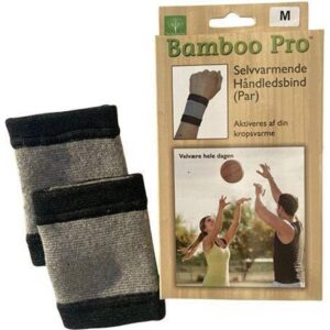 Bamboo Pro Håndledsbind, Selvvarmende, Str: M
