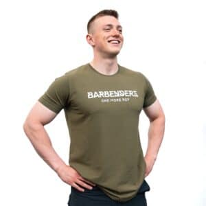 Barbenders Muscle Tee - Olive Green - Størrelse: Large - Træningstøj til