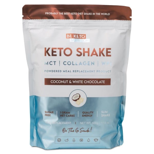 BeKeto KETO Shake, Coconut & White Chocolate, 500 g