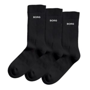 Björn Borg Essential Crew Socks 3-pak, 43-46, Sort