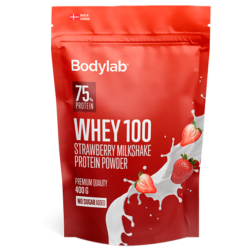 Bodylab Whey100 Proteinpulver Strawberry Milkshake (400 g)