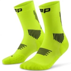 CEP Core Run Socks Mid Cut 5.0, løbestrømper, dame, lime
