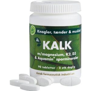 DFI DFI KALK K2, D3 spormineraler tab. 90 stk
