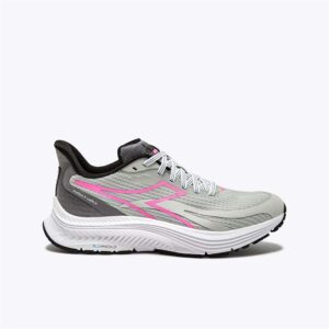Diadora Mythos Blushield 9 Vortice W Løbesko - Grå/Pink