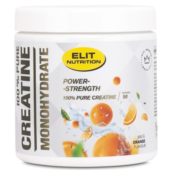 ELIT 100% Pure Creatine Monohydrate, Orange, 300 g