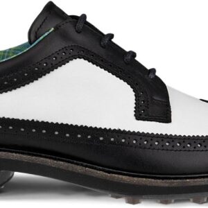 Ecco Classic Hybrid (Kiltie Version) Vandtætte Herre Golfsko Uden Spikes - Black/White - Str. 44 Normal