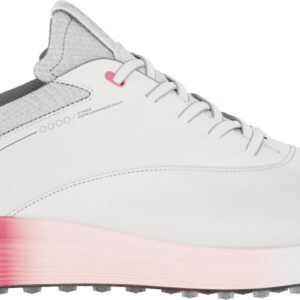 Ecco S-Three (2023) Vandtætte Dame Golfsko Uden Spikes - White/Bubblegum - Str. 39 Normal