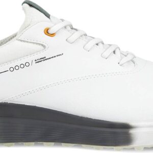 Ecco S-Three (2023) Vandtætte Herre Golfsko Uden Spikes - White - Str. 39 Normal