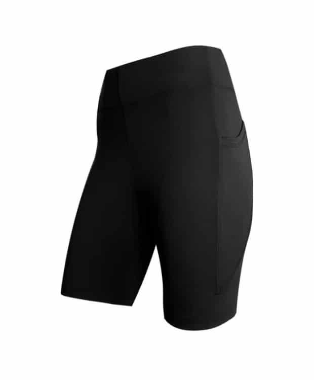 Festival cykelshorts med lomme i sort til kvinder