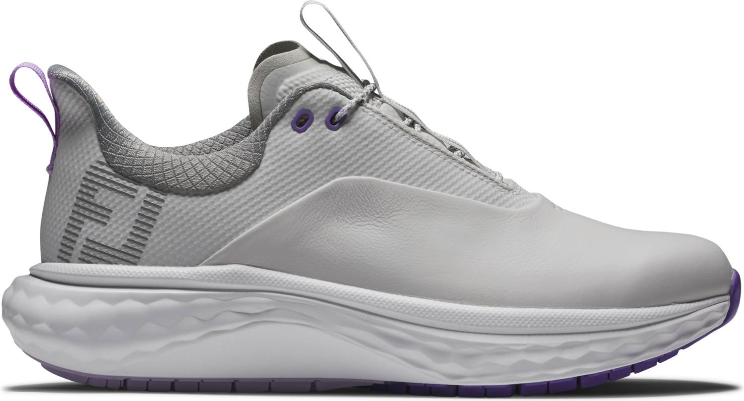 FootJoy Quantum Vandtætte Dame Golfsko Uden Spikes - Grey/White/Purple - Str. 35 Normal