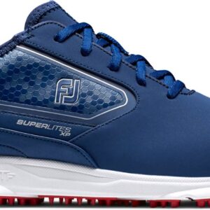 FootJoy Superlites XP (2022) Vandtætte Herre Golfsko Uden Spikes - Navy/Red - Str. 39 Normal