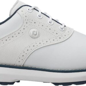 FootJoy Traditions Vandtætte Dame Golfsko Uden Spikes - White/Blue/Grey - Str. 40 1/2 Normal