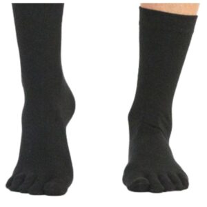 Funqwear Tåstrømper Bomuld Kvinder, 38-40, Sort