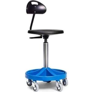 GBP Montørstol All-round 470-650mm med rygstøtte blå