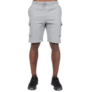 Gorilla Wear Hudson Cargo Sweat Shorts, M, Grey Melange