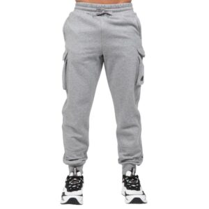 Gorilla Wear Hudson Cargo Sweatpants, L, Grey Melange