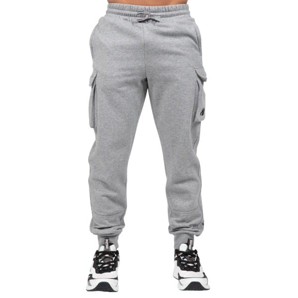 Gorilla Wear Hudson Cargo Sweatpants, L, Grey Melange