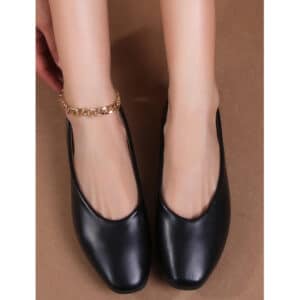 Grace dame ballerina sko C15 - Black