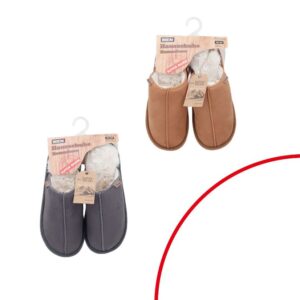 Hjemmesko til herre i brun/grå farve og med den ultimative komfort indeni.