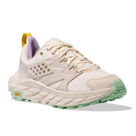 Hoka Womens Anacapa Breeze Low, Alabaster / Mint Flourite