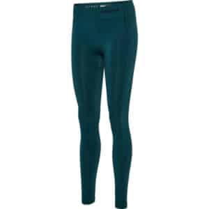 Hummel Shaping Seamless Mid Waist Tights - Deep Teal - Størrelse: Medium - Træningstøj til