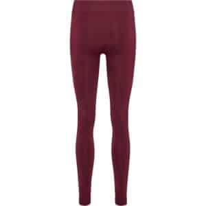 Hummel Shaping Seamless Mid Waist Tights - Zinfandel - Størrelse: Large - Træningstøj til