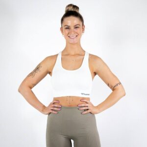 Hummel TIF Seamless Sports Top – White - Træningstøj til Kvinder