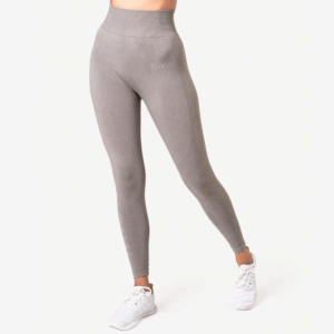 ICANIWILL Define Seamless Tights Taupe Melange Wmn - Træningstøj til Kvinder