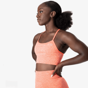 ICANIWILL Queen Mesh Sports Bra Neon Orange - Træningstøj til Kvinder