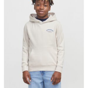 Jack & Jones Junior hoodie i Moonbeam til drenge